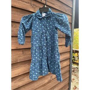 Vintage Cornelloki Corduroy floral dress 3/4